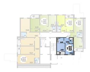 Студия квартира, строящийся дом, 34м2, 1/8 этаж