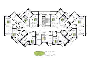 1-к квартира, вторичка, 46м2, 3/12 этаж
