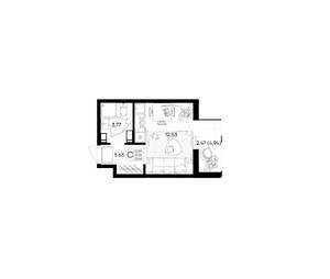 Студия квартира, вторичка, 22м2, 4/9 этаж