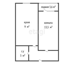 1-к квартира, вторичка, 36м2, 10/10 этаж