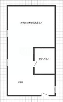 Студия квартира, вторичка, 35м2, 3/3 этаж