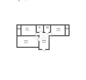 2-к квартира, вторичка, 68м2, 8/14 этаж