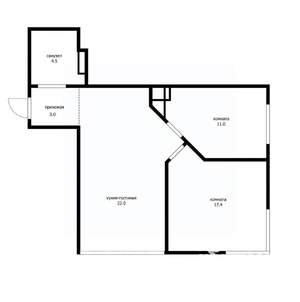 2-к квартира, вторичка, 58м2, 17/17 этаж