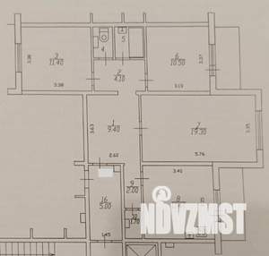 3-к квартира, вторичка, 82м2, 9/9 этаж