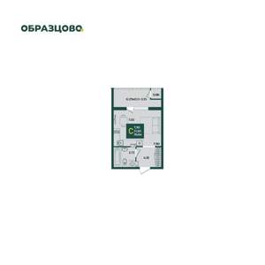 Студия квартира, вторичка, 27м2, 3/18 этаж