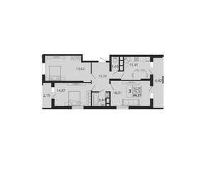 3-к квартира, вторичка, 86м2, 5/18 этаж