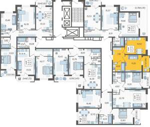 1-к квартира, вторичка, 38м2, 16/23 этаж