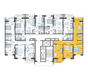 3-к квартира, строящийся дом, 79м2, 10/23 этаж