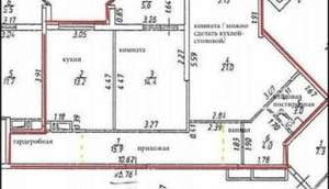 2-к квартира, вторичка, 72м2, 10/12 этаж