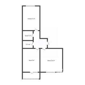 2-к квартира, вторичка, 54м2, 2/20 этаж