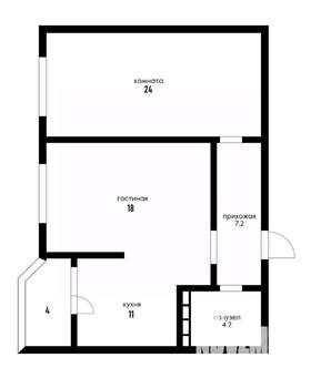 2-к квартира, вторичка, 64м2, 20/24 этаж