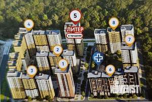 2-к квартира, вторичка, 72м2, 9/24 этаж
