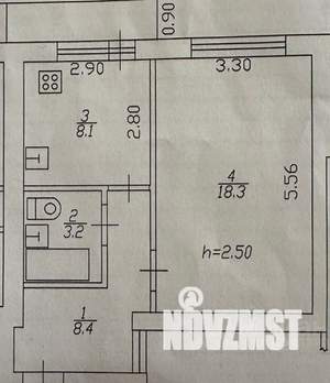 1-к квартира, вторичка, 38м2, 5/10 этаж
