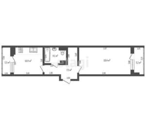 1-к квартира, вторичка, 41м2, 6/20 этаж