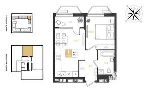 1-к квартира, вторичка, 37м2, 5/18 этаж
