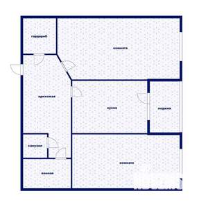 2-к квартира, вторичка, 62м2, 4/7 этаж