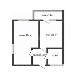 1-к квартира, вторичка, 38м2, 10/20 этаж