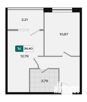 1-к квартира, вторичка, 36м2, 17/18 этаж