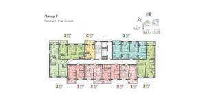 2-к квартира, вторичка, 57м2, 9/18 этаж