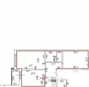 2-к квартира, вторичка, 58м2, 7/24 этаж
