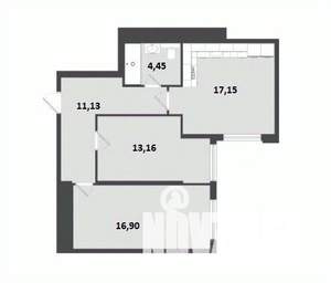 2-к квартира, вторичка, 63м2, 4/9 этаж