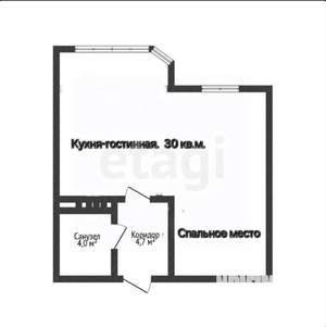 1-к квартира, вторичка, 41м2, 16/18 этаж