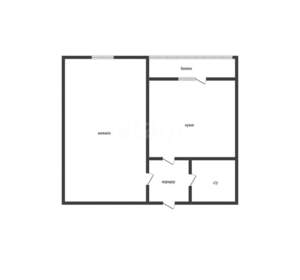 1-к квартира, вторичка, 34м2, 3/6 этаж