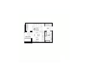 Студия квартира, вторичка, 26м2, 15/18 этаж