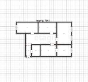 4-к квартира, вторичка, 76м2, 1/5 этаж