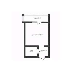 Студия квартира, вторичка, 21м2, 9/9 этаж