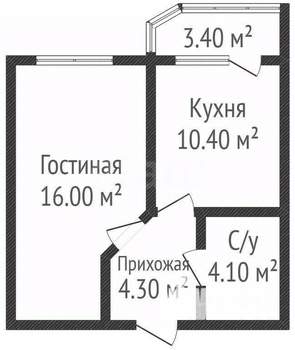 1-к квартира, вторичка, 35м2, 14/22 этаж