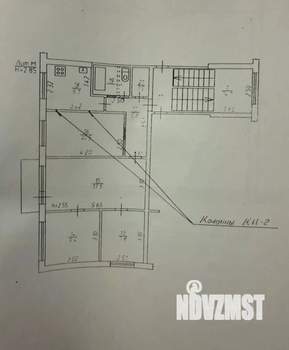 4-к квартира, вторичка, 62м2, 4/5 этаж