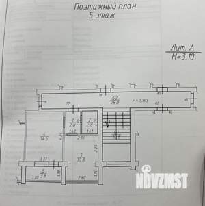 1-к квартира, вторичка, 31м2, 5/6 этаж