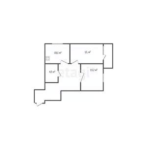 2-к квартира, вторичка, 55м2, 20/25 этаж