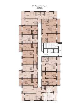 2-к квартира, вторичка, 64м2, 13/18 этаж