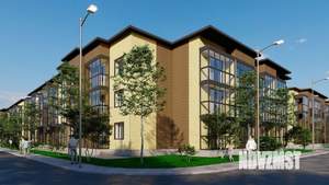 2-к квартира, строящийся дом, 58м2, 3/3 этаж