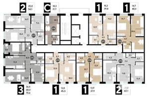 2-к квартира, вторичка, 60м2, 2/16 этаж