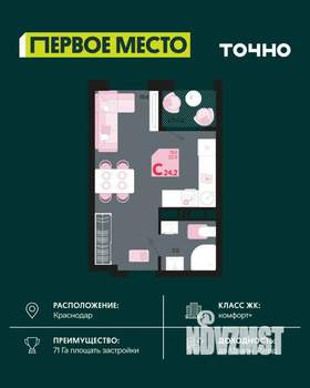 Студия квартира, вторичка, 23м2, 18/18 этаж