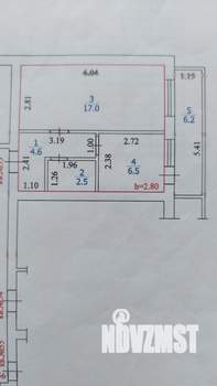 1-к квартира, вторичка, 31м2, 2/7 этаж