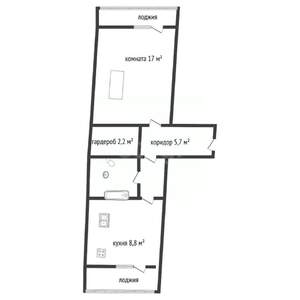1-к квартира, вторичка, 39м2, 3/10 этаж