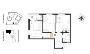 2-к квартира, вторичка, 58м2, 10/18 этаж