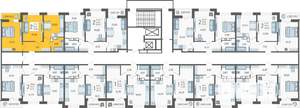 2-к квартира, вторичка, 50м2, 14/19 этаж