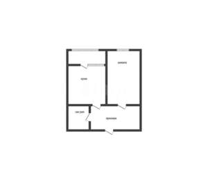 1-к квартира, вторичка, 44м2, 2/19 этаж