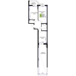 2-к квартира, вторичка, 70м2, 3/18 этаж