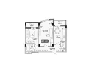 2-к квартира, вторичка, 50м2, 9/9 этаж