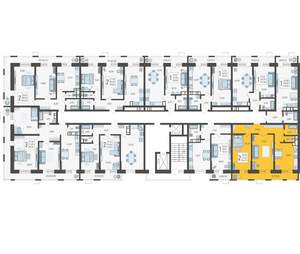 2-к квартира, строящийся дом, 67м2, 5/12 этаж