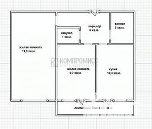 2-к квартира, вторичка, 50м2, 19/24 этаж