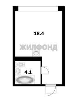 Студия квартира, вторичка, 23м2, 5/24 этаж