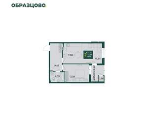 2-к квартира, вторичка, 51м2, 5/18 этаж