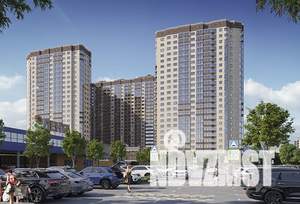 2-к квартира, строящийся дом, 55м2, 9/24 этаж